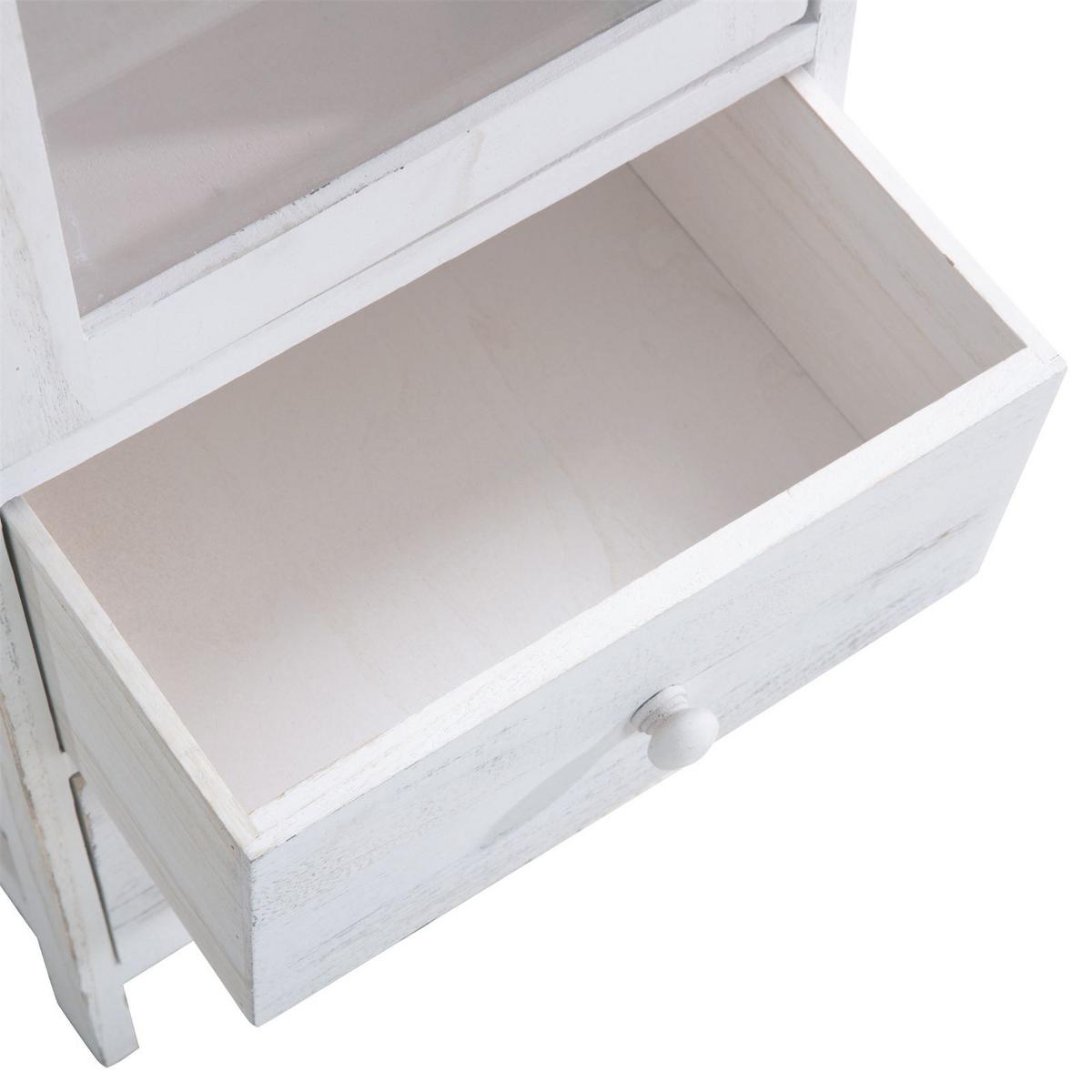 VITRINE ETANIA weiß - Weiß, Holz (32/104/27cm) - CARO-Möbel