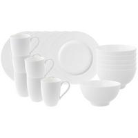 FRÜHSTÜCKS-SET Royal weiß 18-tlg. - Weiß, Keramik (2/2/2cm) - Villeroy & Boch