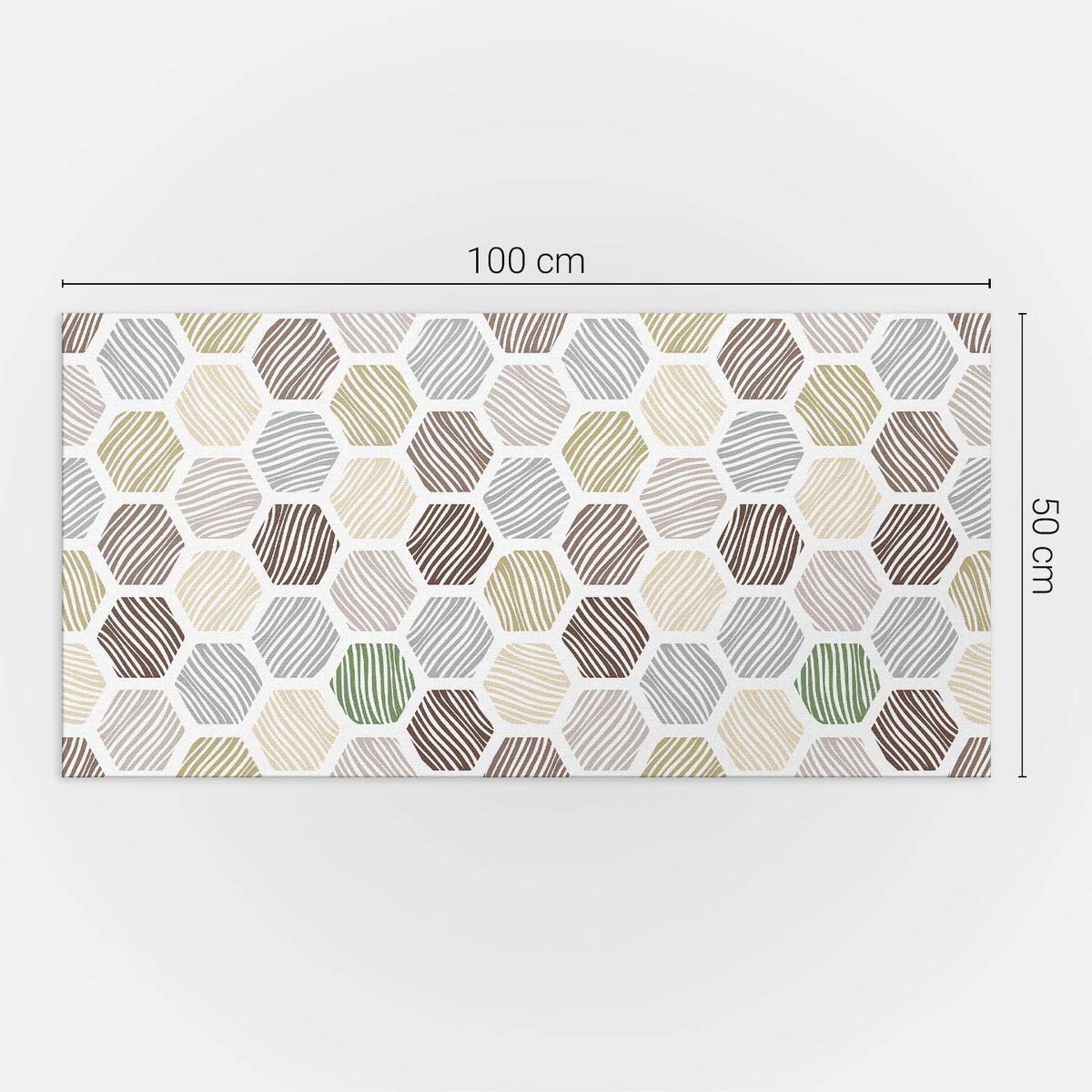 WANDPANEEL 100x50 cm selbstklebend Linaria - Multicolor, Kunststoff (50/1.6/100cm) - Wallfluent