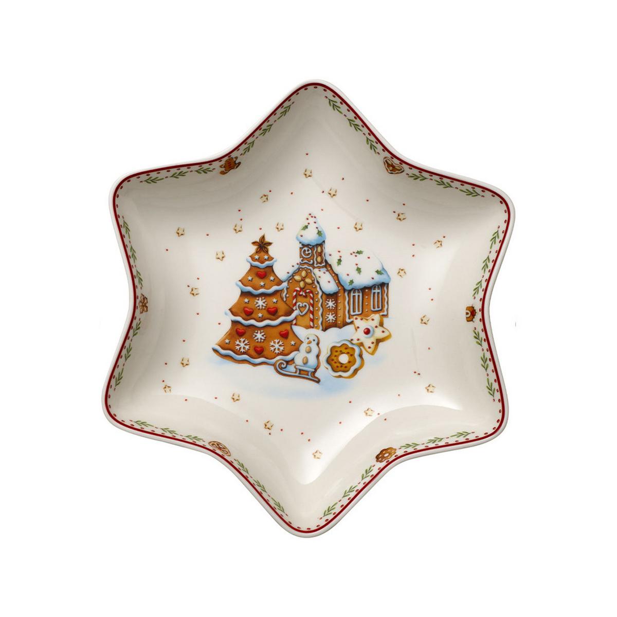 STERNSCHALE LEBKUCHENDORF Winter Bakery Delight bunt 25 x 22 cm - Multicolor, Keramik (1cm) - Villeroy & Boch