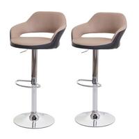 BARHOCKER Beige, Schwarz 2er-Set - Beige/Schwarz, Textil (51/105/55cm) - MCW