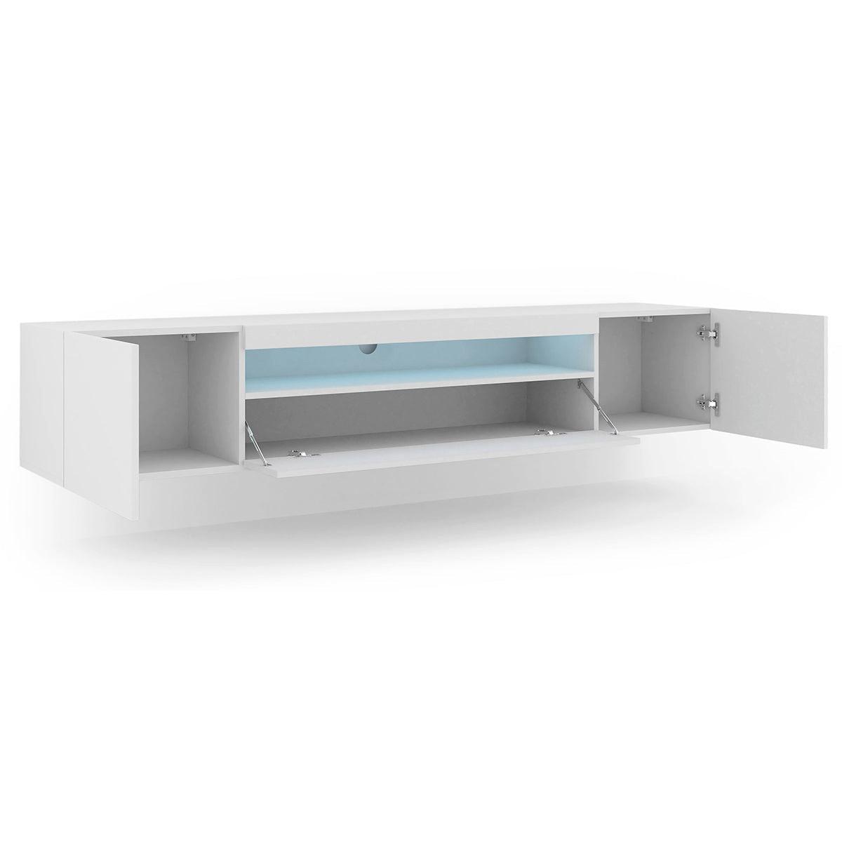 TV-MÖBEL Aurus Weiß - Weiß, Holzwerkstoff (200/36/37cm) - Petits-meubles