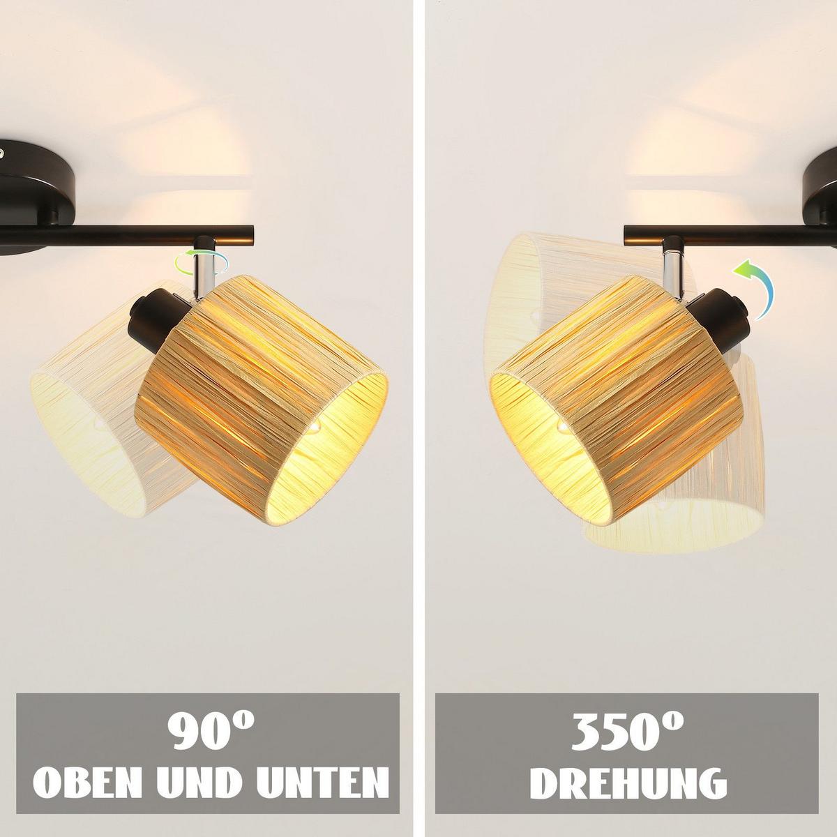 DECKENSTRAHLER Lowrey 4-flammig 68/17/16.5cm - Schwarz, Metall (68/17/16.5cm) - Nettlife