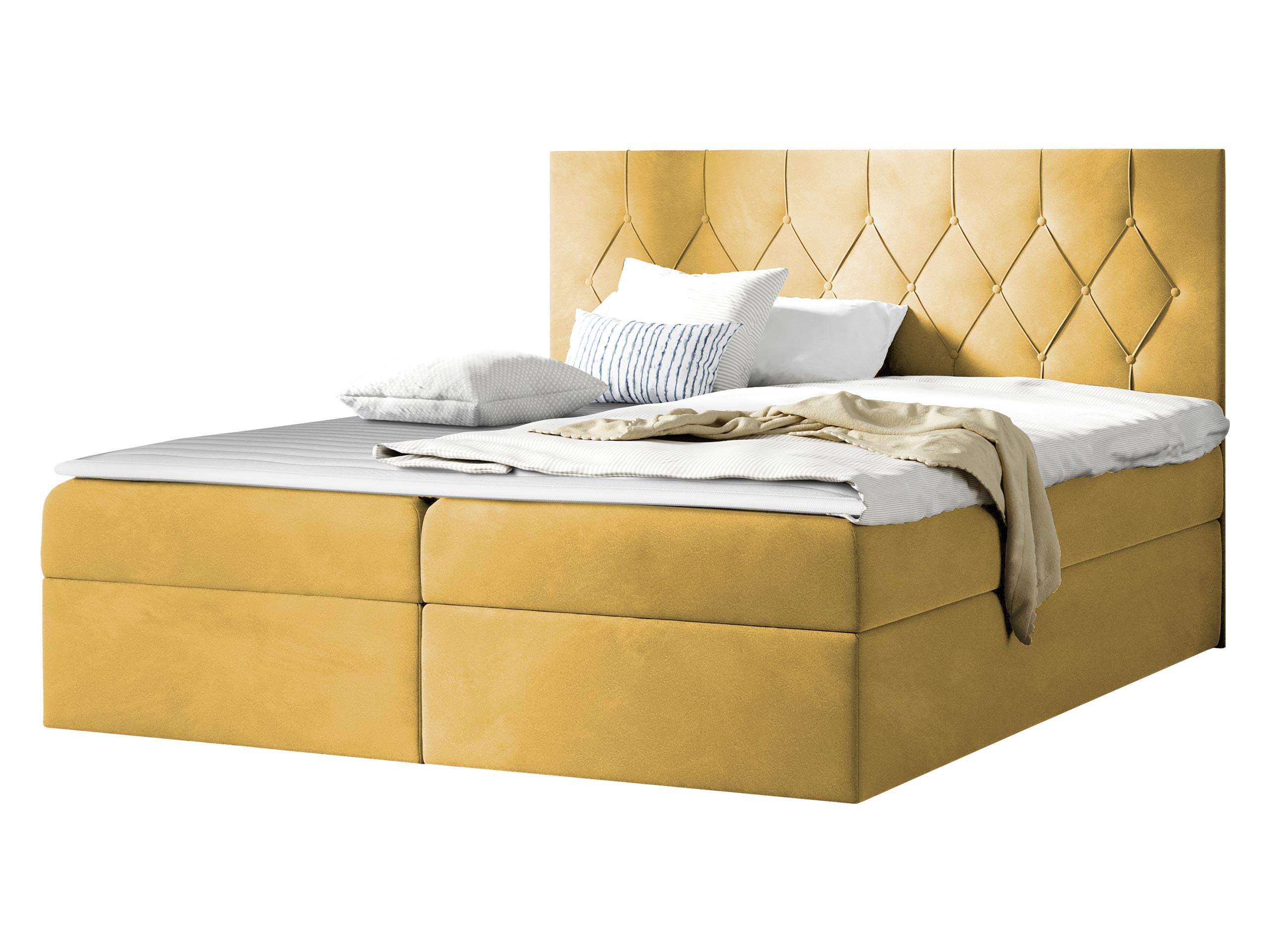 BOXBETT Sky - H3 - Gelb, Holz (160/200cm) - MIRJAN24