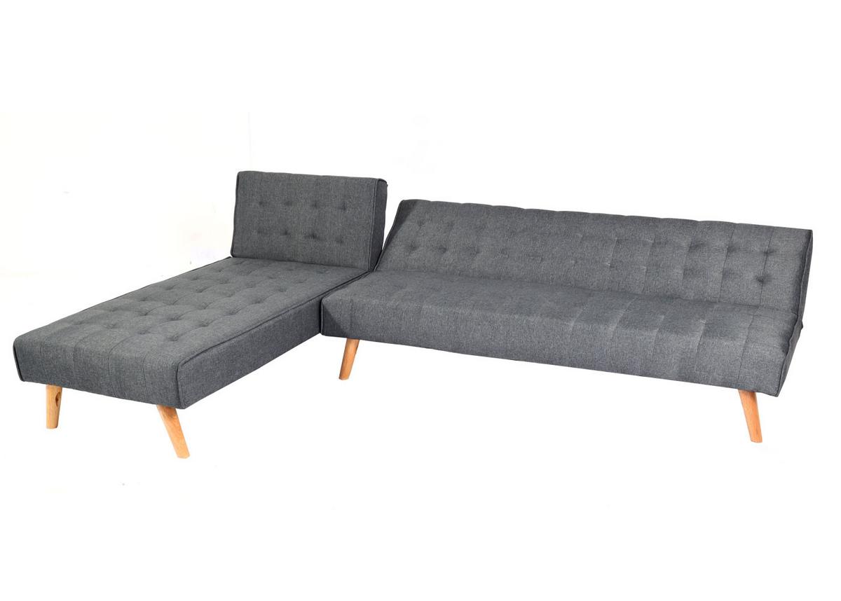 ECKSOFA Anthrazit - Dunkelgrau/Anthrazit, Textil (256/176cm) - MCW