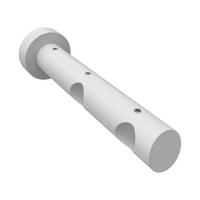 TRÄGER FÜR GARDINENSTANGEN 20 mm Ø, Talena 2-läufig, Weiß - Weiß, Holz (18/5.3/5.3cm) - INTERDECO