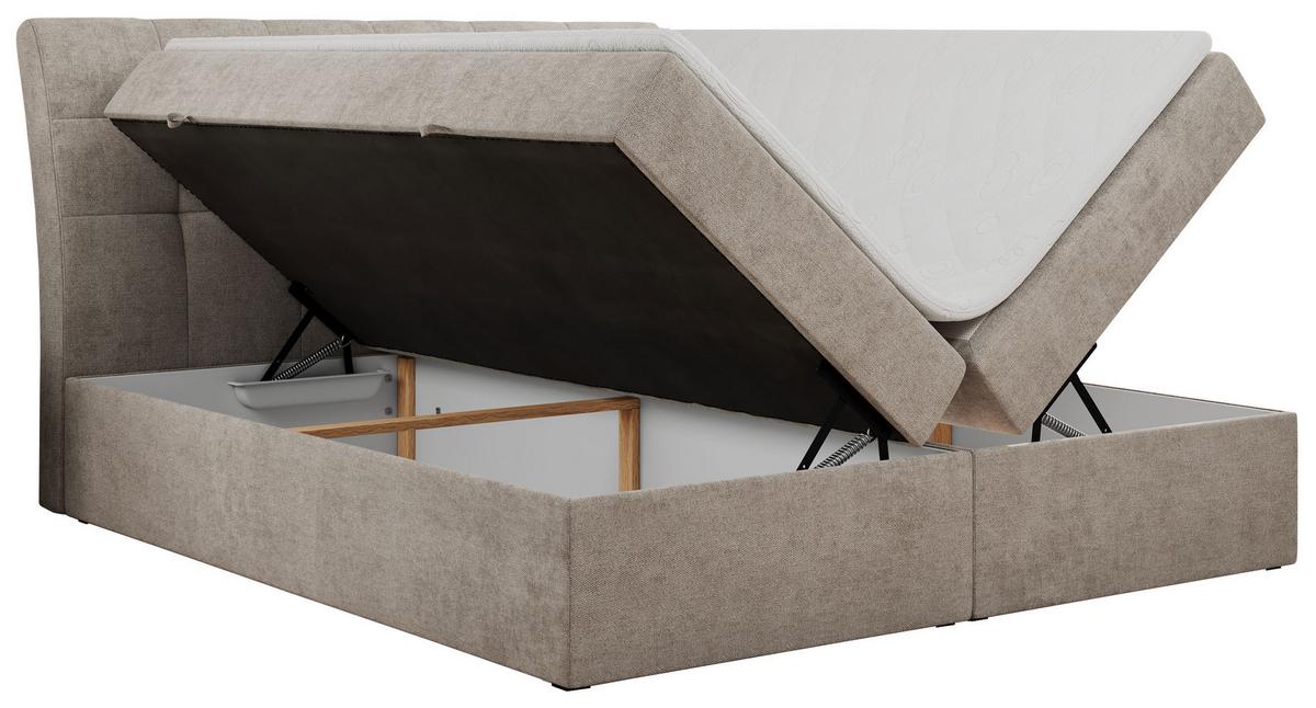 BOXBETT DIEGOS 120/200 Beige Struktur - H3 - Beige, Holz/Textil (120/200cm) - MKS
