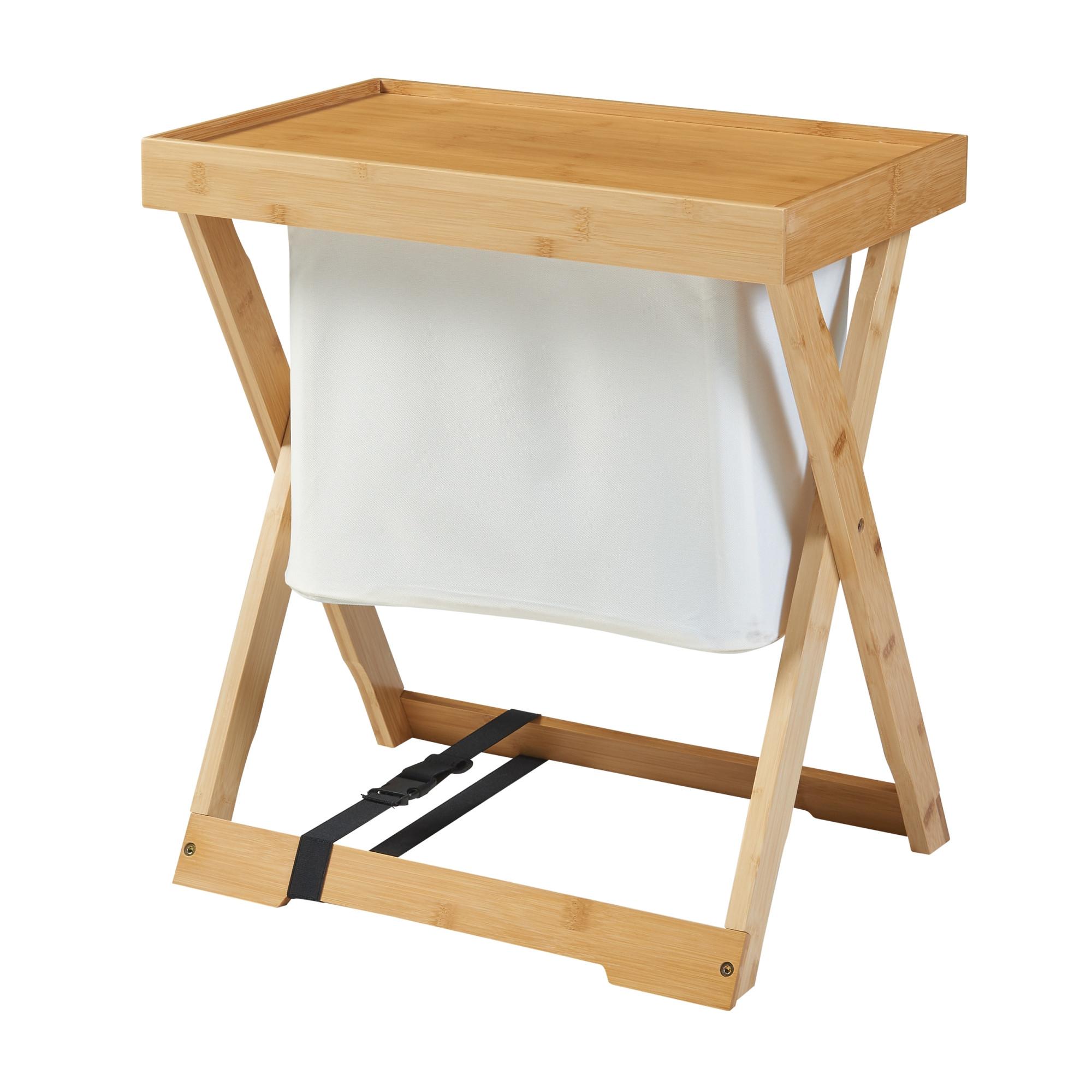 CAMPINGTISCH Hattfjelldal - Naturfarben, Naturmaterialen (32/48/53cm) - [en.casa]