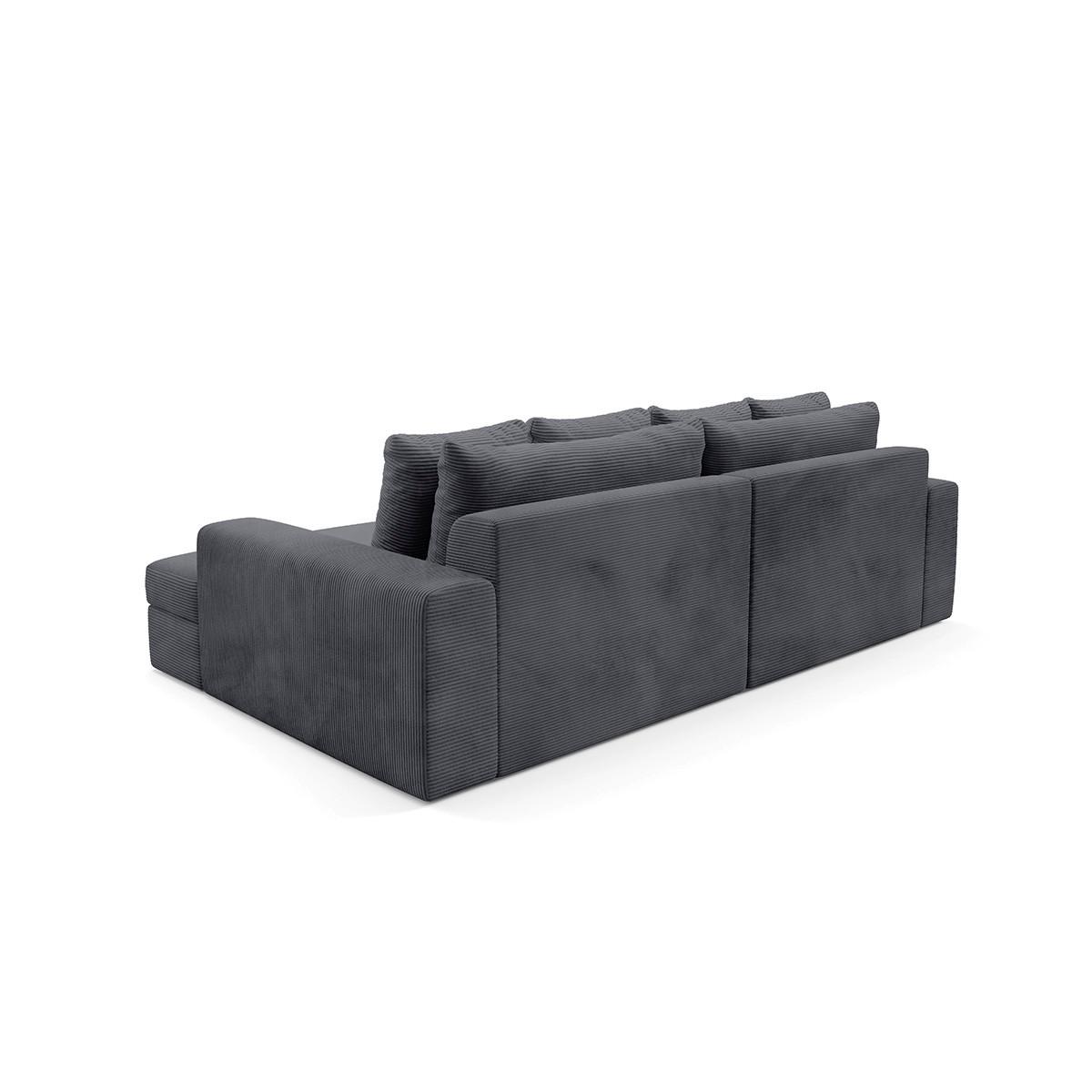 ECKSOFA Paola 3 Sitzplätze Grau - Grau, Holz (272/167cm) - Petits-meubles