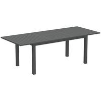 GARTENTISCH Erweitert Aluminium 160/220 x 90 cm - Grau, Metall (220/90/73cm) - Outsunny