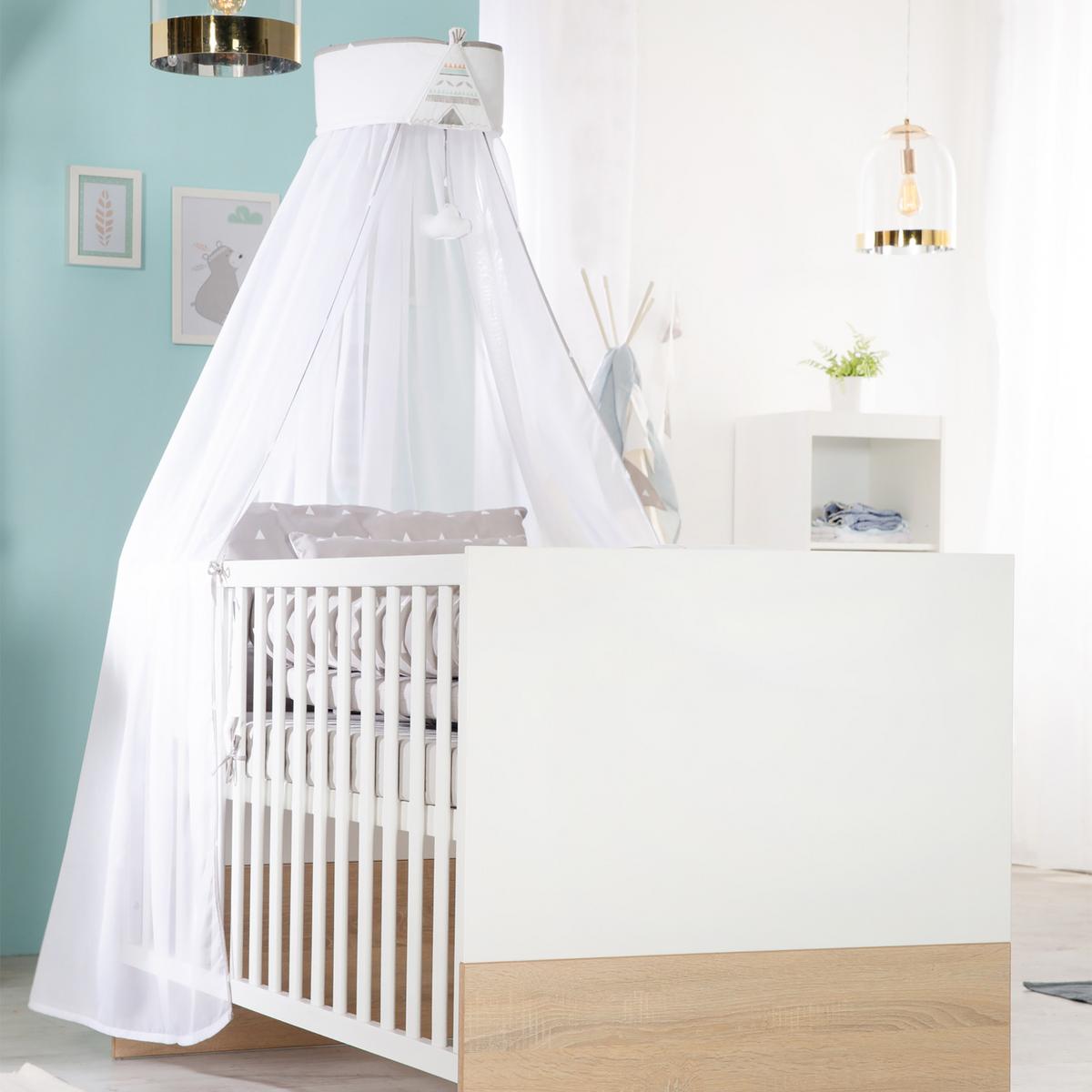 BABYZIMMER-SET Gabriella mit breiter Wickelkommode 2-teilig - Multicolor, Holzwerkstoff (76/80/142cm) - Roba