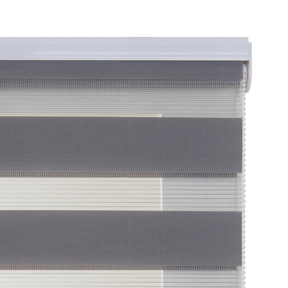 DOPPELROLLO Silber 100x180 cm EL - Silberfarben, Kunststoff (100/180cm) - STORESDECO