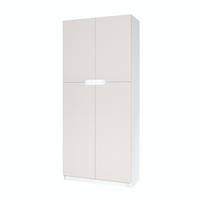 BÜROSCHRANK Logan Fronten in Cashmere - Kaschmir, Holzwerkstoff (82/184/37cm) - Vladon