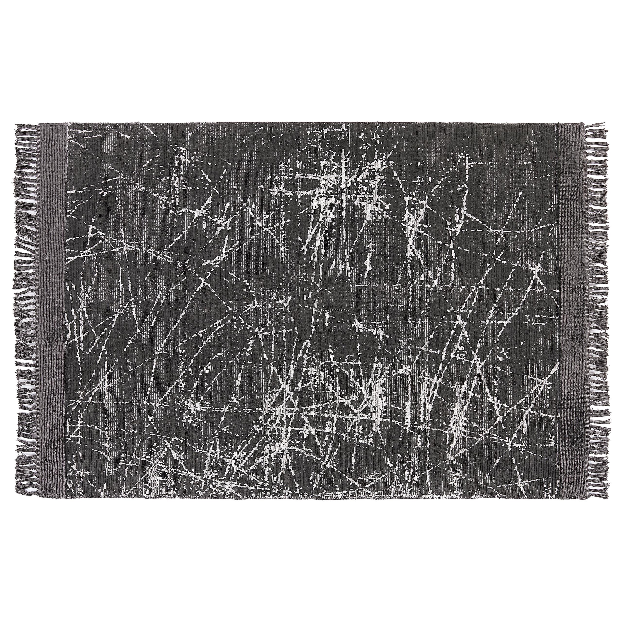 KURZFLOR-TEPPICH Hanli 230/160 cm - Grau, Naturmaterialien (160/230cm) - Beliani