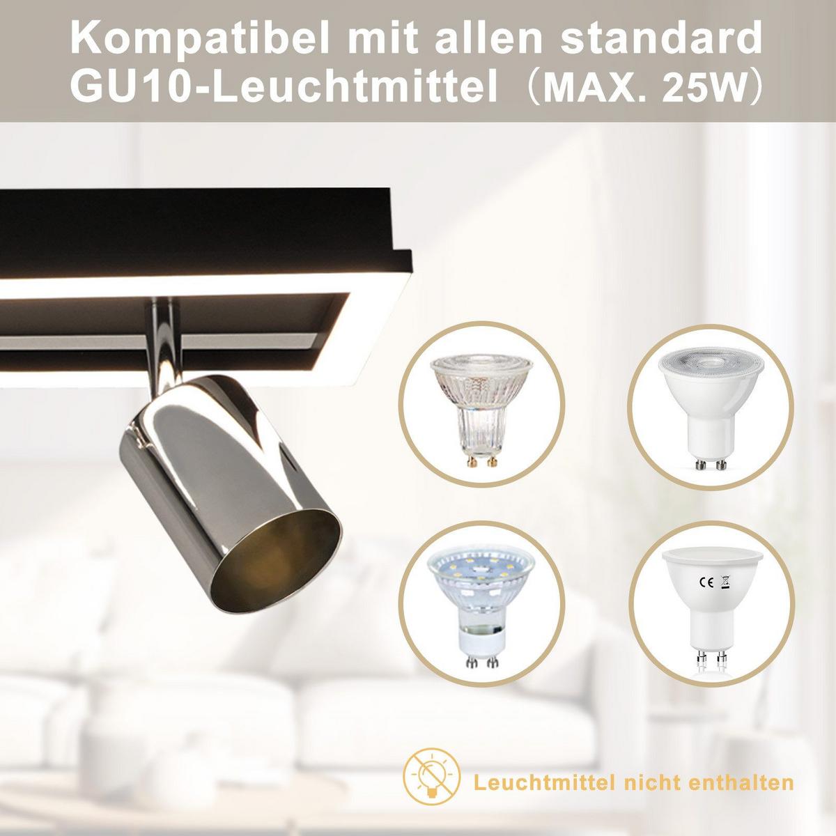 DECKENSTRAHLER Dixon 3-flammig 42/13/15.5cm - Schwarz, Metall (42/13/15.5cm) - Nettlife