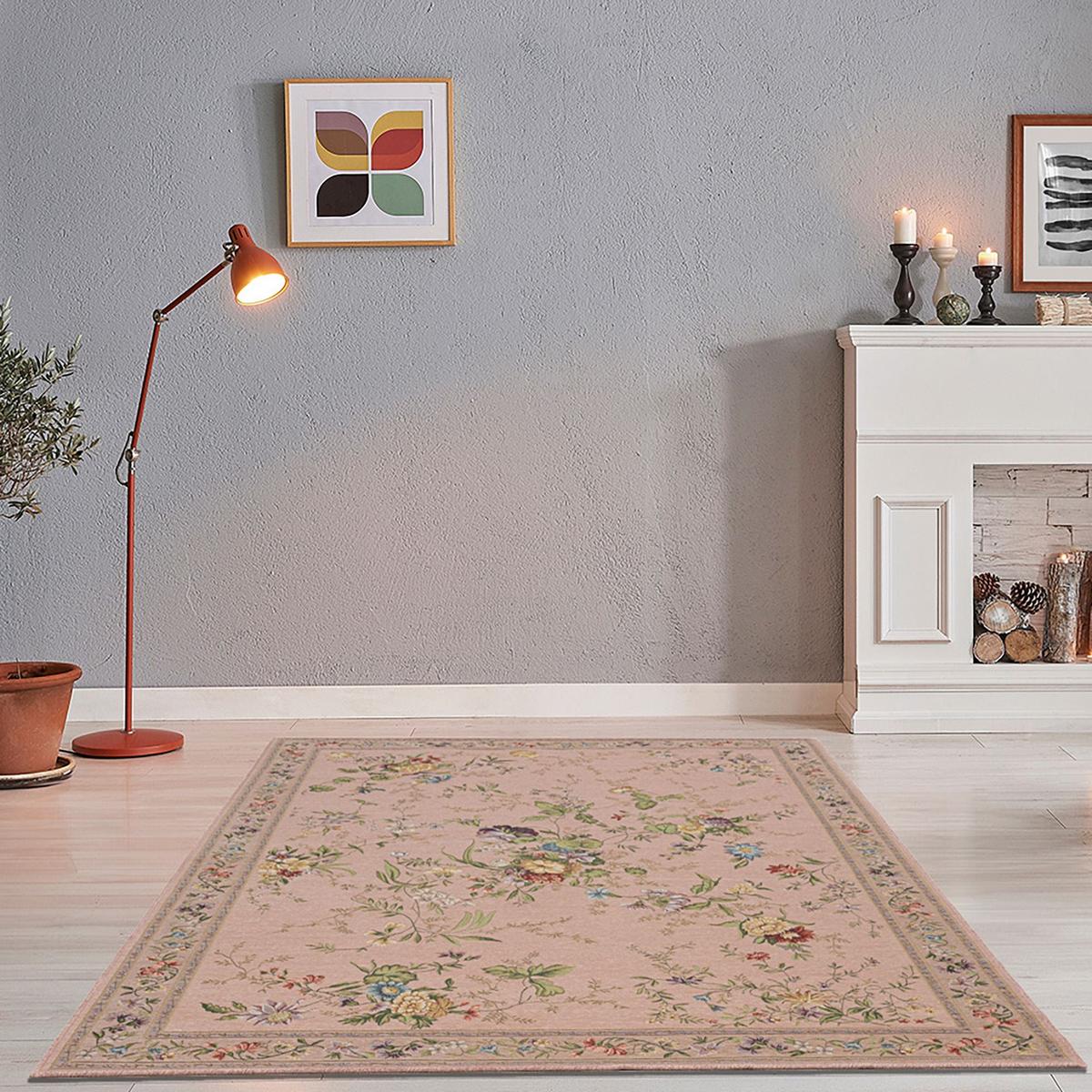FLACHWEBTEPPICH Flomi 60x90 cm - Rosa, Textil (60/90cm) - THEKO