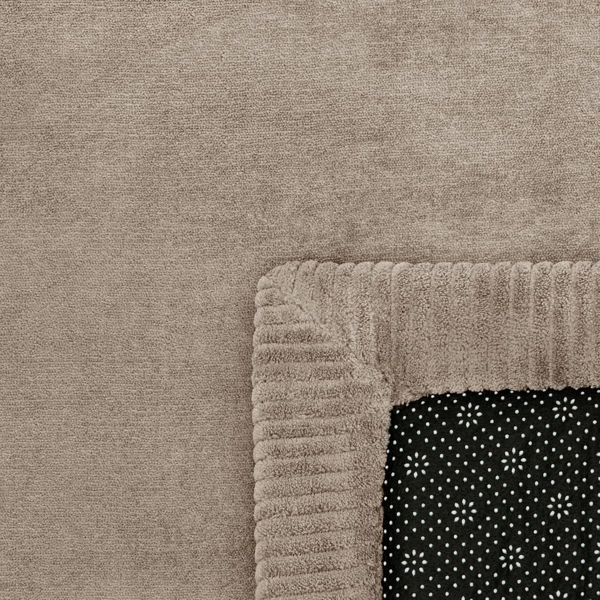 KURZFLORTEPPICH Waschbar, einfarbig, aus Polyester, Beige, Ø 80 cm - Beige, Textil (80/80cm) - KADIMA DESIGN