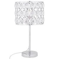 TISCHLAMPE Tenna 25/25/53 cm - Silberfarben, Metall (25/25/53cm) - Beliani