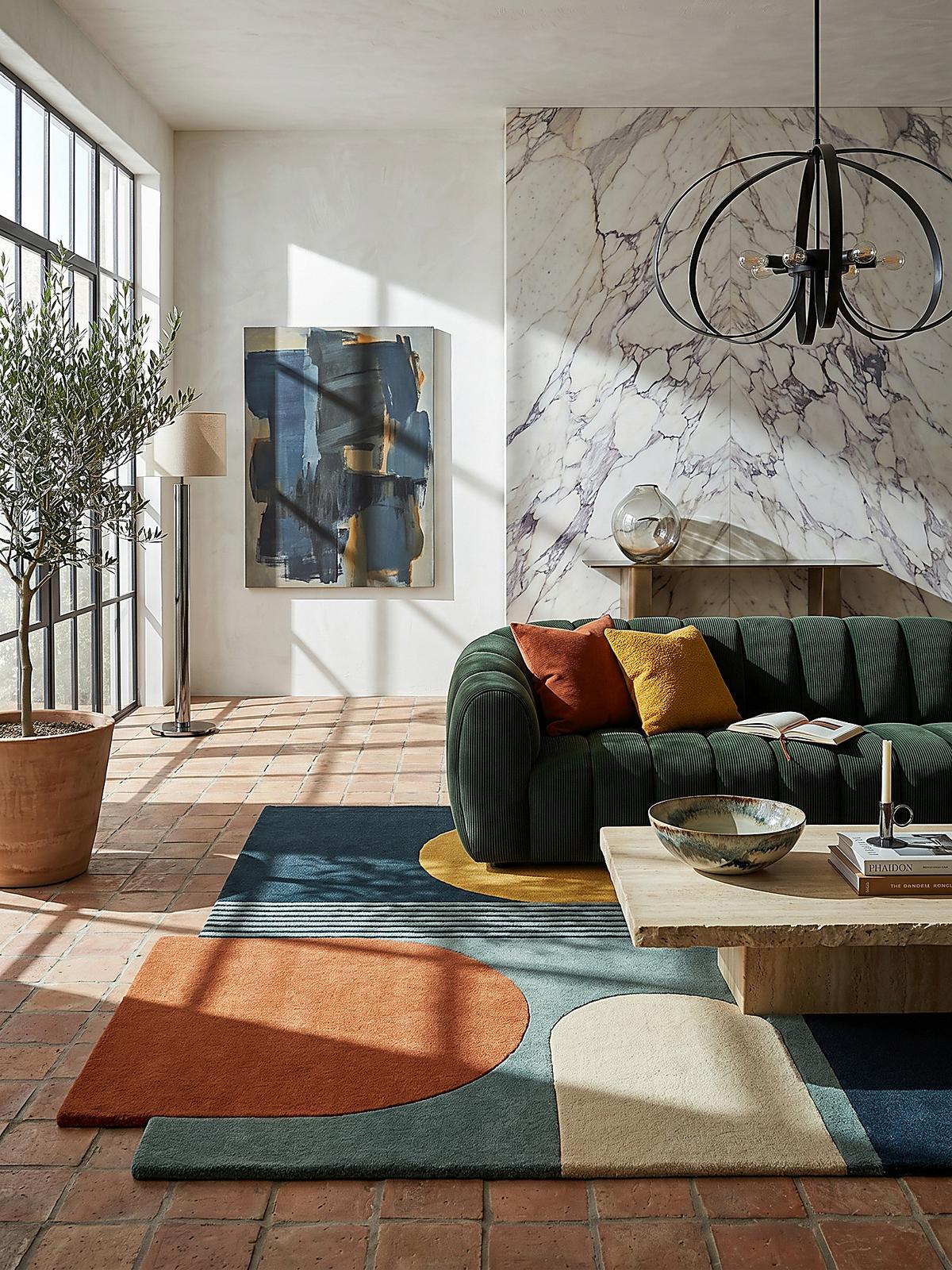 TEPPICH aus Wolle HALLEIN in Bunt, geometrisch-abstrakt, 200 x 290 cm - Multicolor, Textil (290/200cm) - KADIMA DESIGN