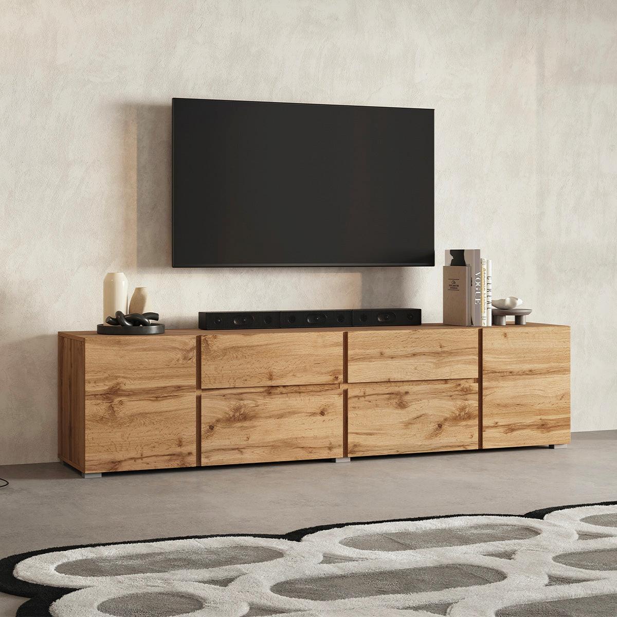 TV-MÖBEL Maxis Holz - Braun, Holzwerkstoff (195/48/40cm) - Petits-meubles