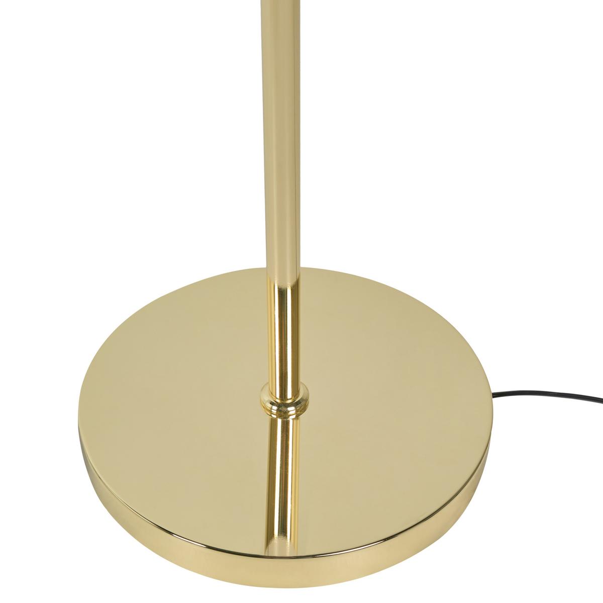 STEHLAMPE Rosa Anadyr - Pink/Goldfarben, Metall (24/24/157cm) - Beliani