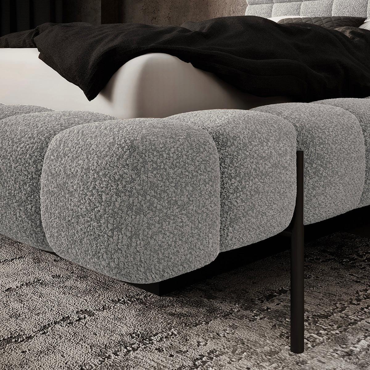 BOXBETT 180/200 Ezio Grau - Grau, Holz (180/200cm) - Petits-meubles