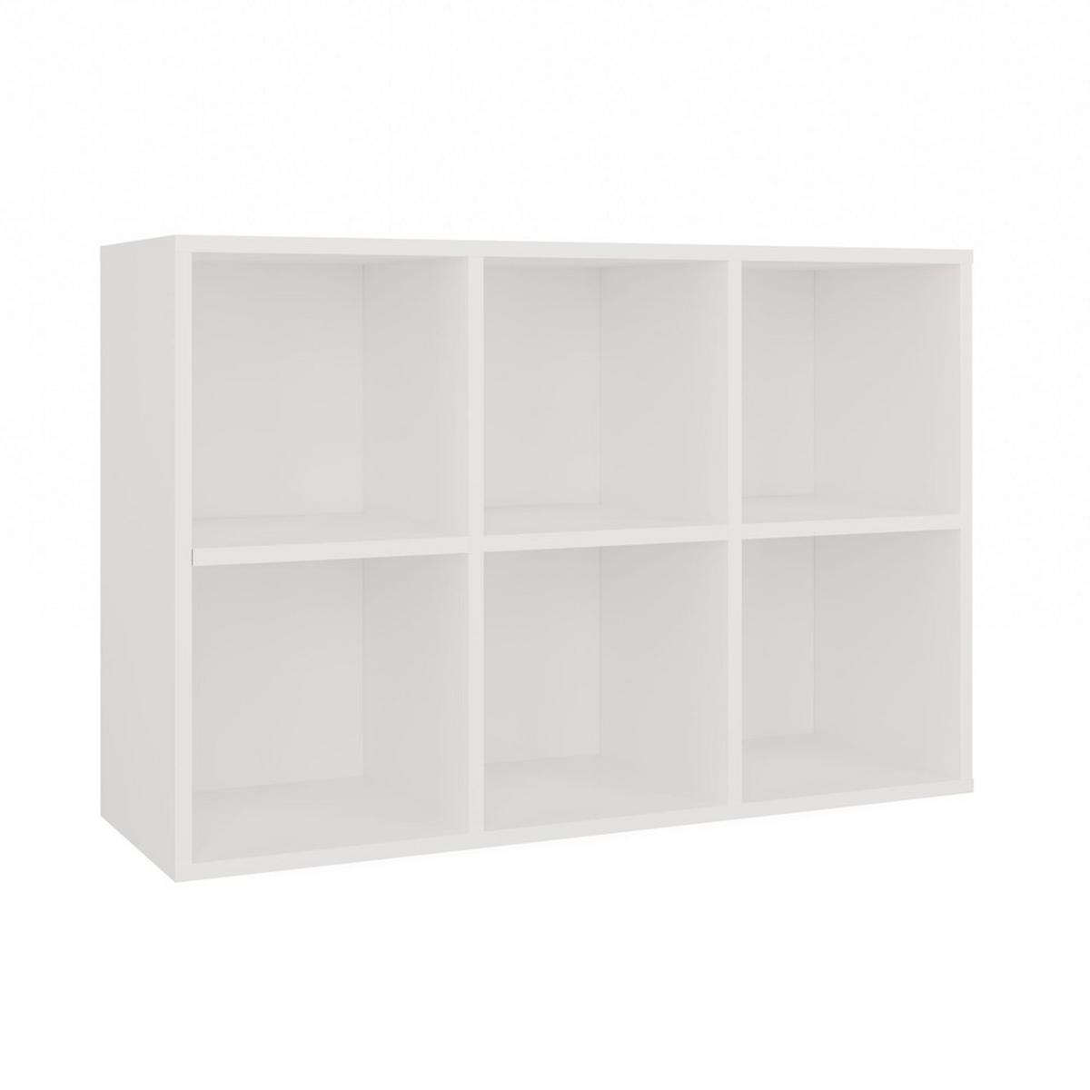 BÜCHERREGAL Weiß 90/65/30 - Weiß, Holzwerkstoff (90/65/30cm) - RAUMHIRSCH FURNITURE