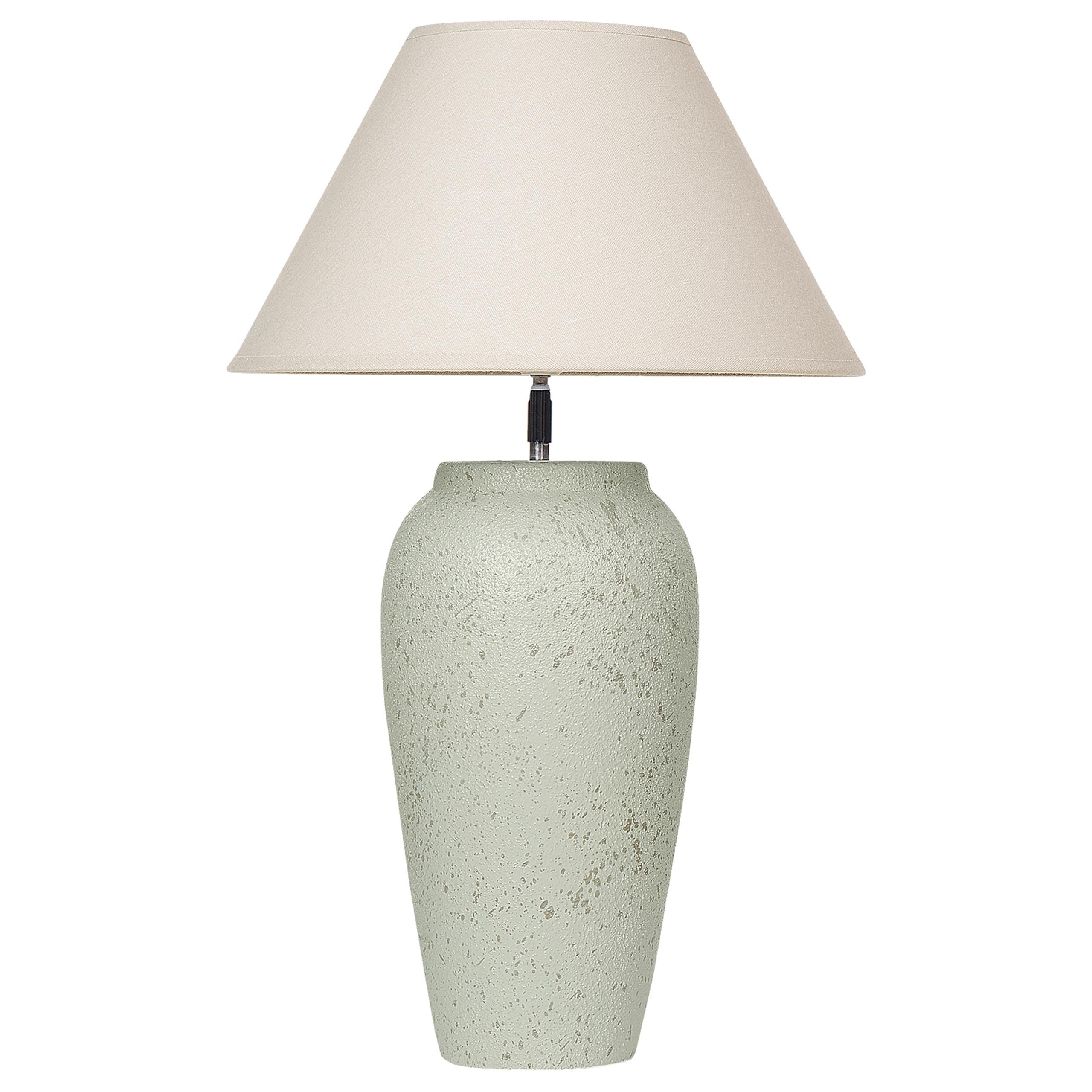 TISCHLEUCHTE Weiß Amblo - Weiß, Keramik (35/35/57cm) - Beliani
