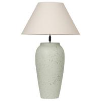 TISCHLEUCHTE Weiß Amblo - Weiß, Keramik (35/35/57cm) - Beliani