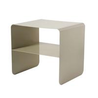 BEISTELLTISCH mit offenem fach 52/45/56 cm - Taupe, Metall (60/52/56cm) - Calicosy