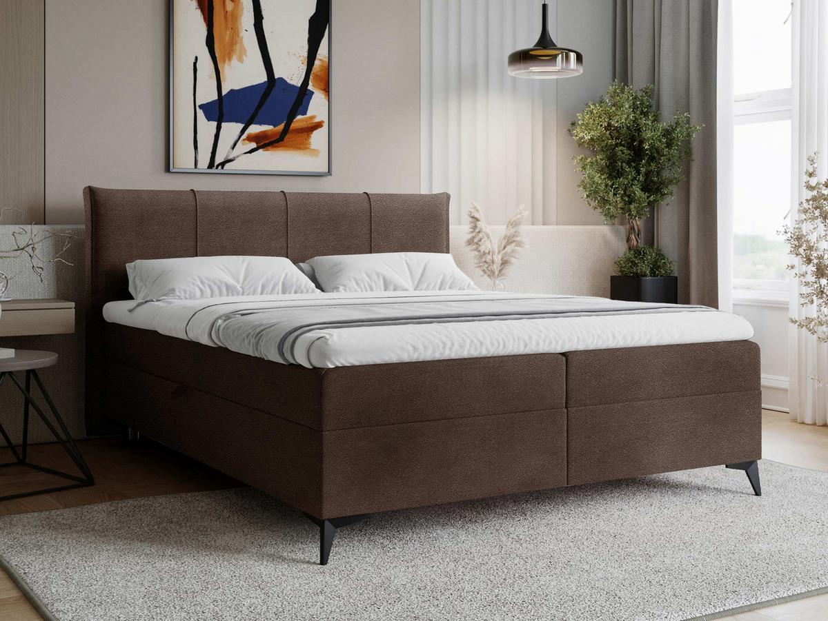 BOXBETT Eco Bis - H3 - Schwarz/Braun, Holz/Holzwerkstoff (160/200cm) - MIRJAN24