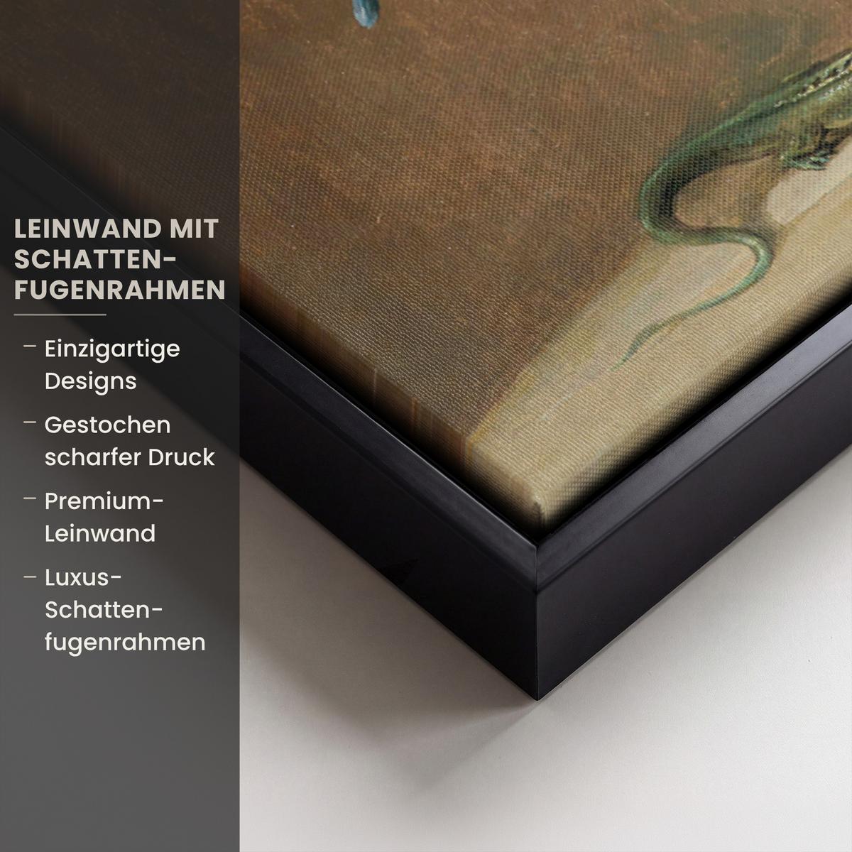 LEINWAND Bilder mit Rahmen - Alte Meister - Blumen - Balthasar van der Ast - 40x60 - Hellbraun, Textil (40/60cm) - MuchoWow