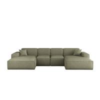WOHNLANDSCHAFT Celes Premium Xs Artico - Grün, Holzwerkstoff/Textil (342/73/165cm) - Fun Möbel
