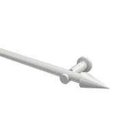 GARDINENSTANGE Platon Savio 480 cm (geteilt in 3 x 160 cm), 1-läufig (ohne Ringe), 20 mm Ø Weiß - Weiß, Metall (480cm) - INTERDECO