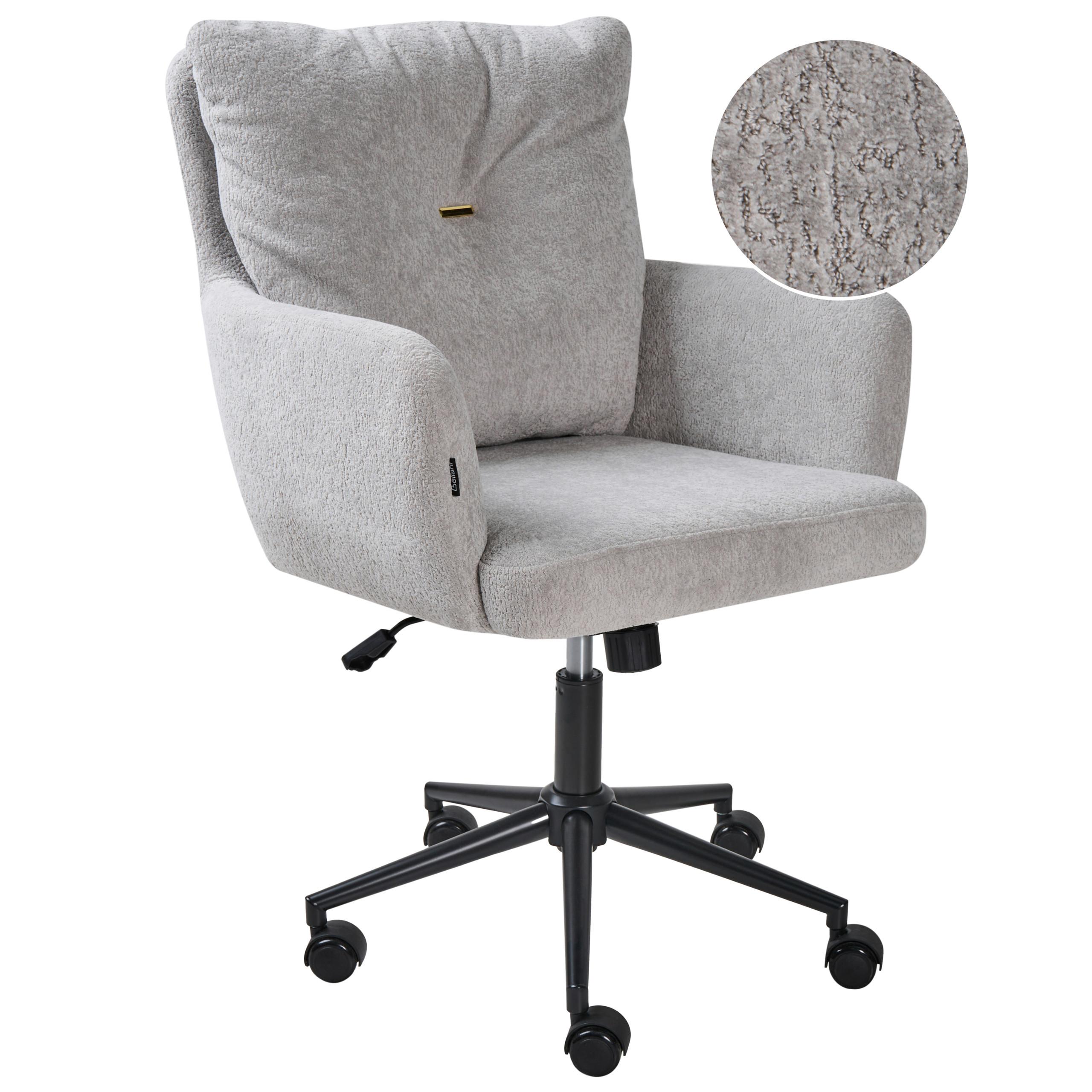 SCHREIBTISCHSTUHL Grau Alpine - Schwarz/Grau, Kunststoff (61/90/71cm) - Beliani