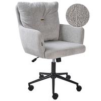 SCHREIBTISCHSTUHL Grau Alpine - Schwarz/Grau, Kunststoff (61/90/71cm) - Beliani