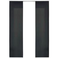 VORHANG 2ER SET HxB 245x60 cm Schwarz - Schwarz, Textil (60/245cm) - Gardinenbox