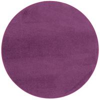 TREND VELOURS TEPPICH JOY RUND - Lila, Textil (100/100cm) - Snapstyle