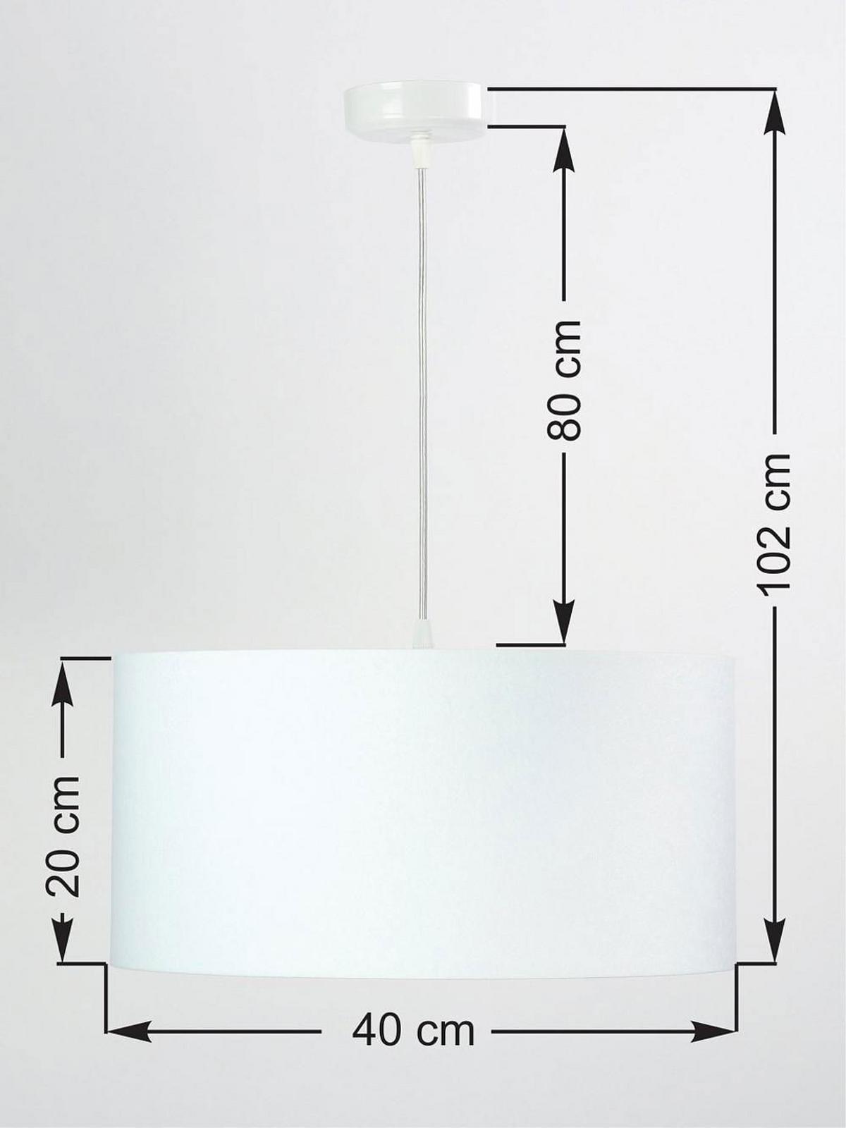 HÄNGELEUCHTE Blau 40/20 cm - Blau/Weiß, Kunststoff (40/0.6/20cm) - ONZENO