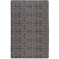 IN- UND OUTDOOR TEPPICH BEIDSEITIG NEWPORT MODERN - Schwarz, Textil (100/100cm) - Snapstyle