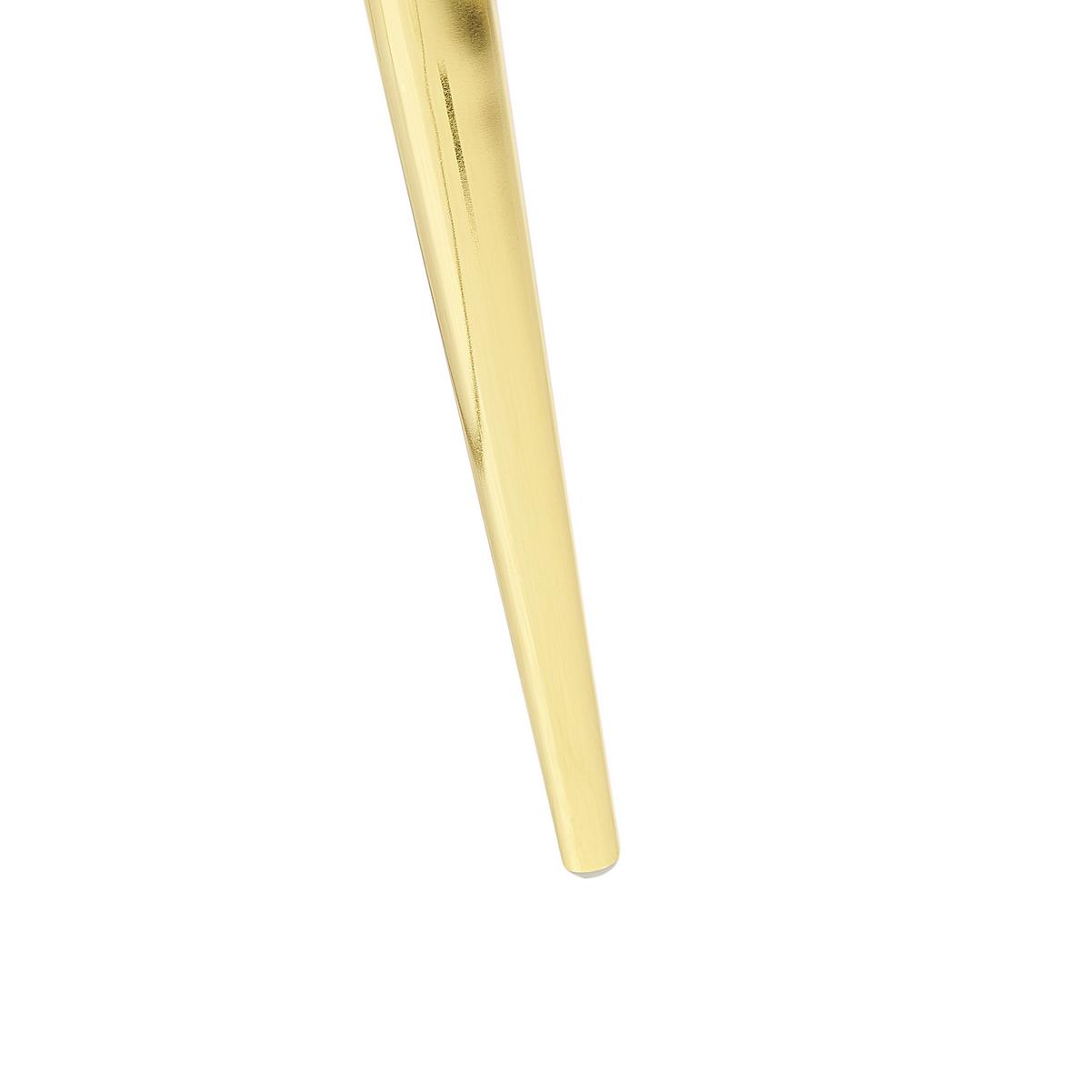 NACHTTISCH Samtstoff beige/gold 1 Schublade 38/46/49 cm Flayat - Beige/Roségold, Textil (46/49/38cm) - Beliani