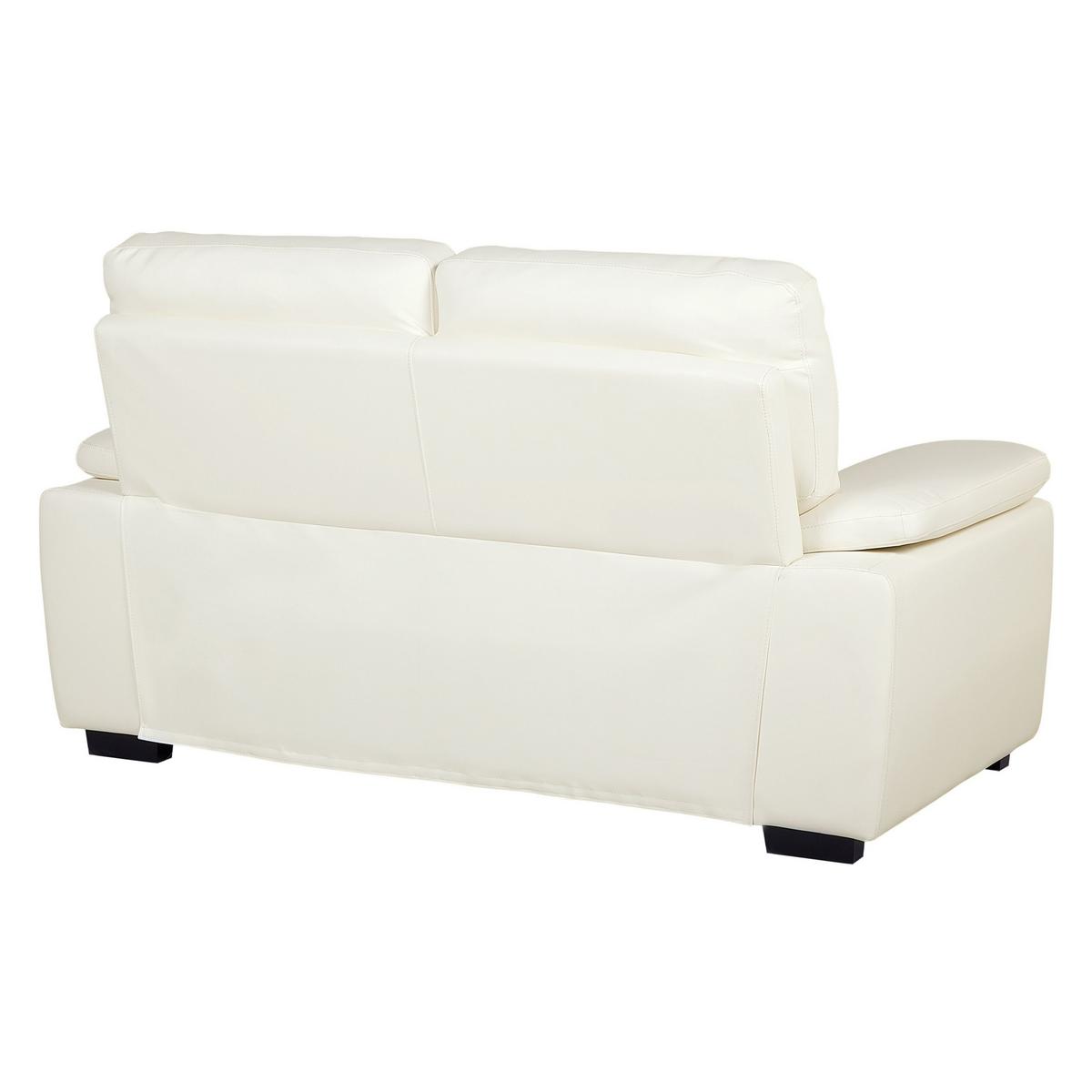 SOFA-SET 5-sitzer Kunstleder Beige Vogar - Beige, Kunststoff (195/90/74cm) - Beliani