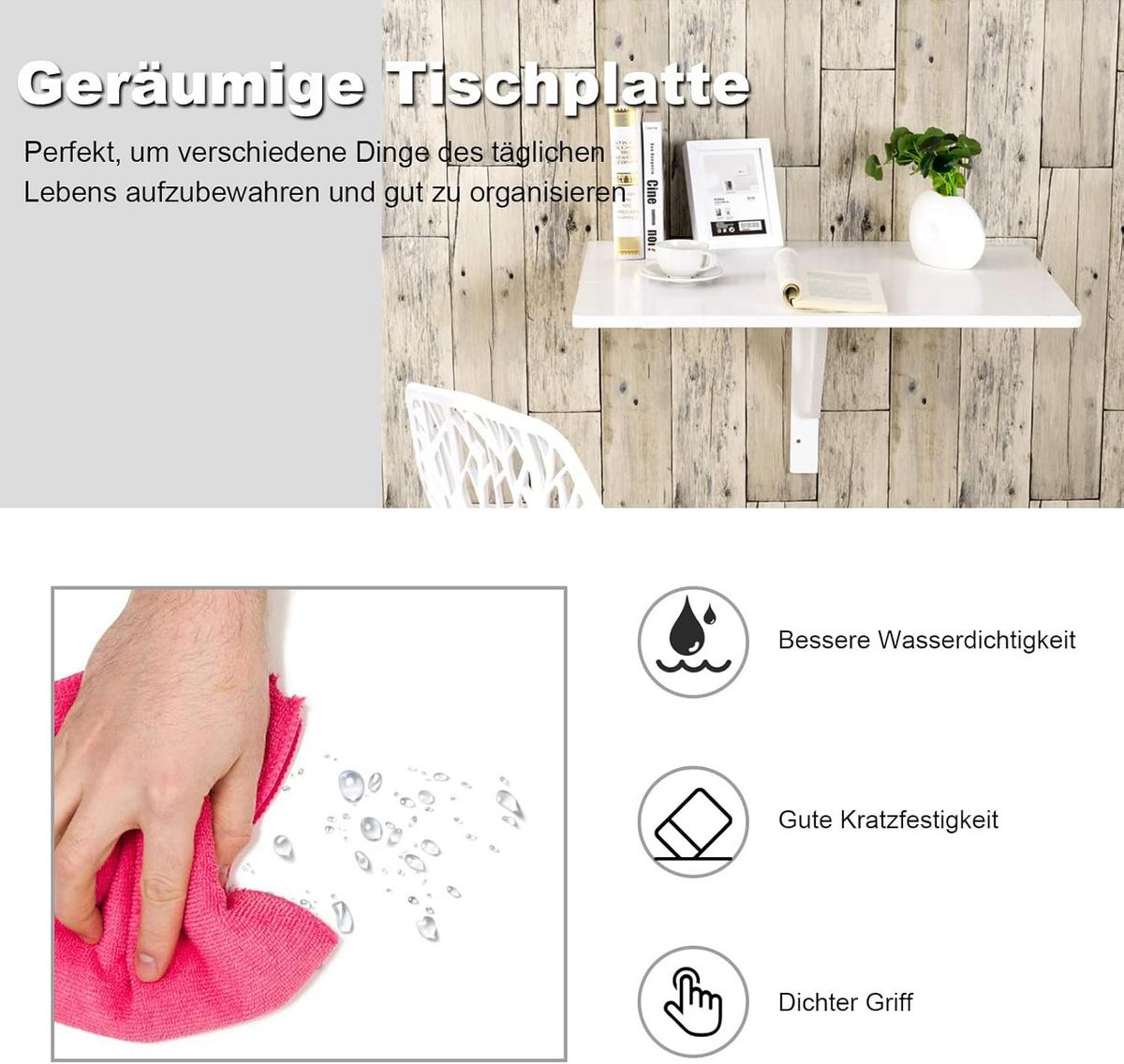 COMPUTERTISCH Weiß - Weiß, Holzwerkstoff (60/80/45cm) - COSTWAY