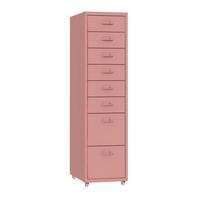 ROLLCONTAINER Kökar - Pink, Metall (28/109/41cm) - [en.casa]