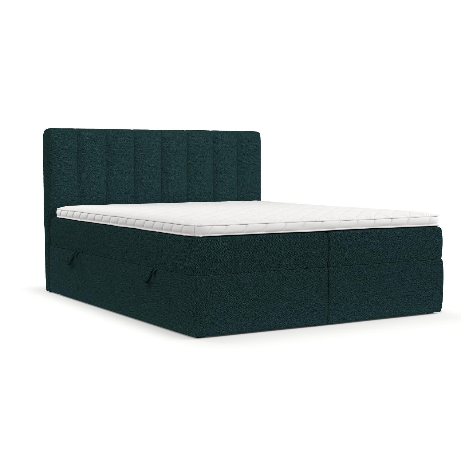 BOXBETT Bari 180/200 cm Grün im Riva Stoff - Grün, Holz/Holzwerkstoff (180/200cm) - AltaBeds
