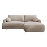 ECKSOFA Fuego L, Seite: Rechts - Creme/Schwarz, Holz/Kunststoff (260/168cm) - MIRJAN24