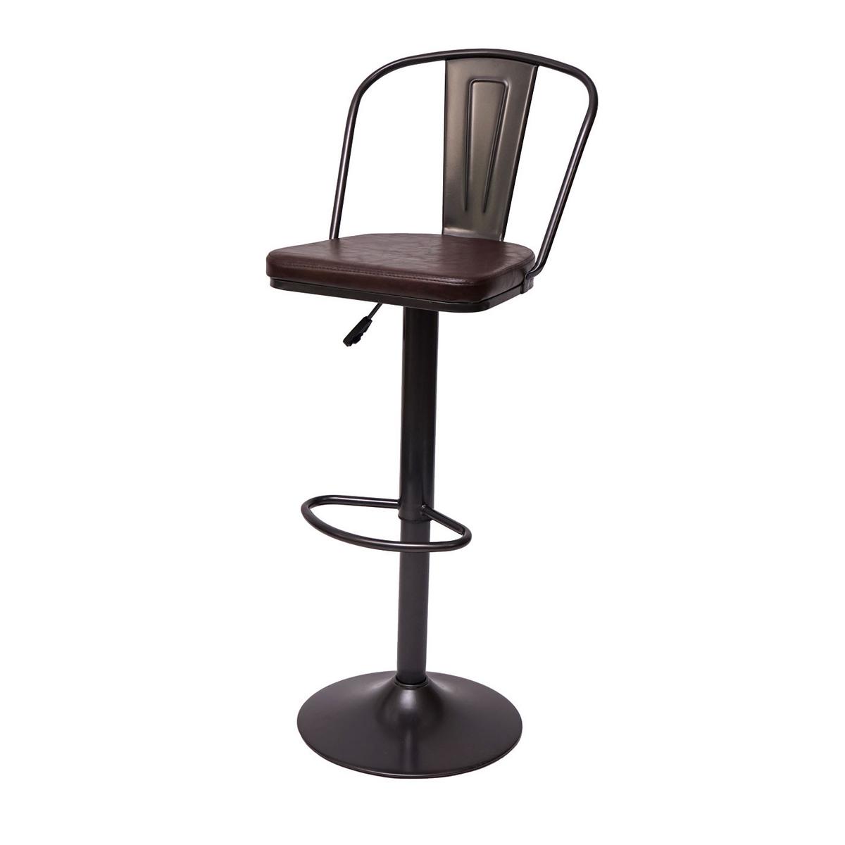 BARHOCKER H10A Schwarz, Braun 2er-Set - Schwarz/Braun, Textil (43/112/42cm) - MCW