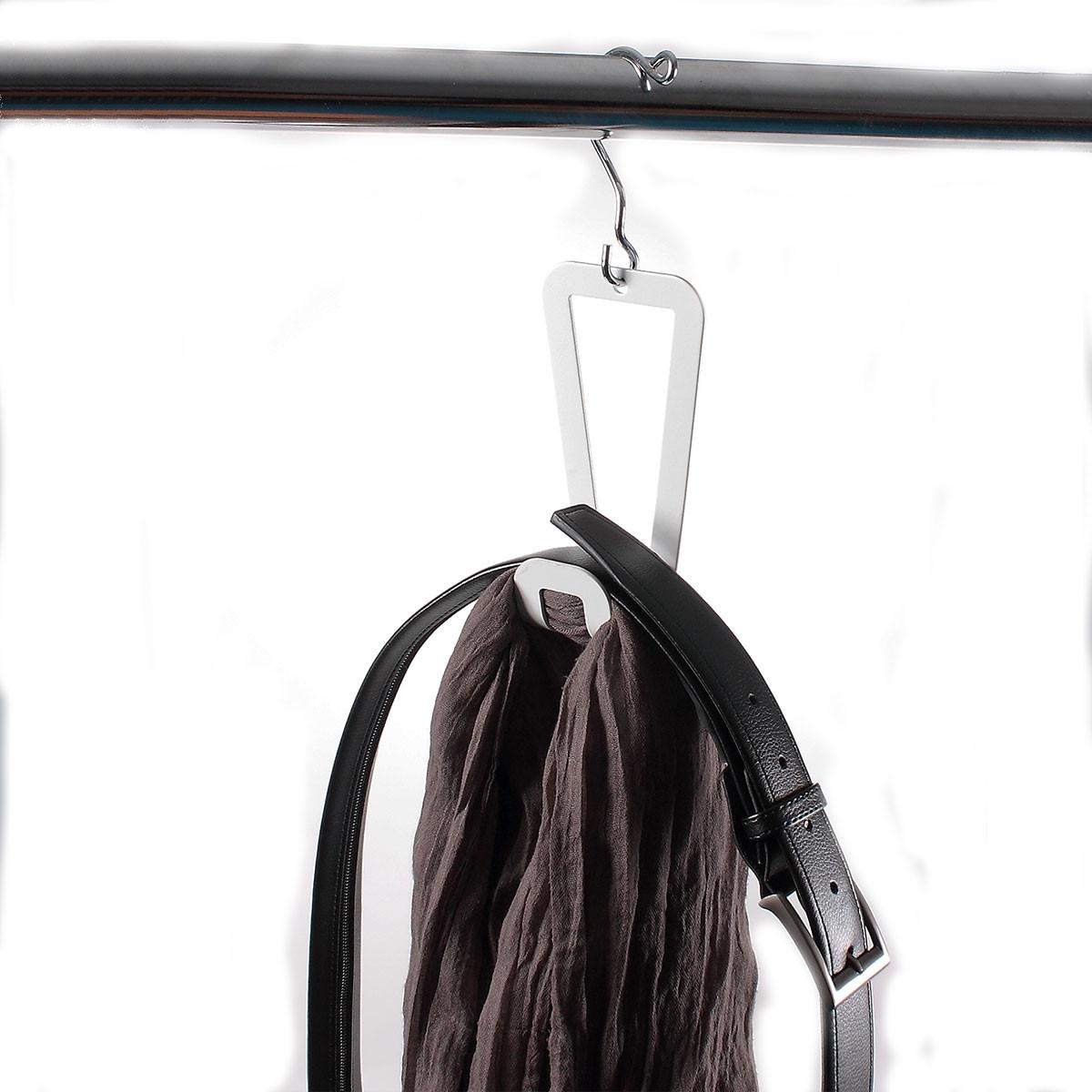 HANDTASCHENHALTER für die Tür - 7,5/4,2/84 cm - Weiß, Metall (4.2/84/7.5cm) - Calicosy