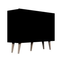SIDEBOARD Toronto Schwarz - Schwarz, Holzwerkstoff (120/95.5/40cm) - Petits-meubles