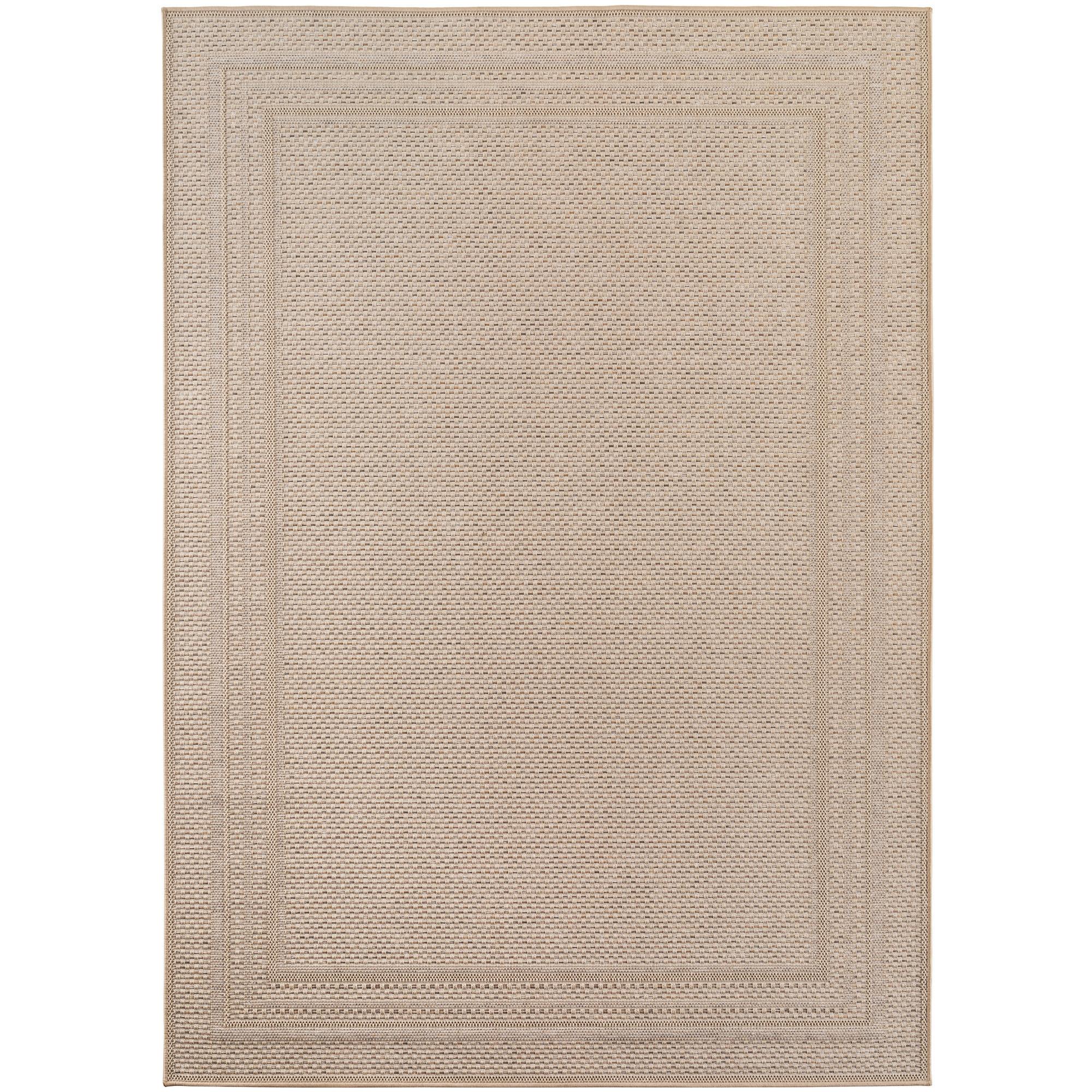TEPPICH Outdoor VENTOUX in Beige, mit Bordüre, 120 x 170 cm - Beige, Textil (170/120cm) - KADIMA DESIGN